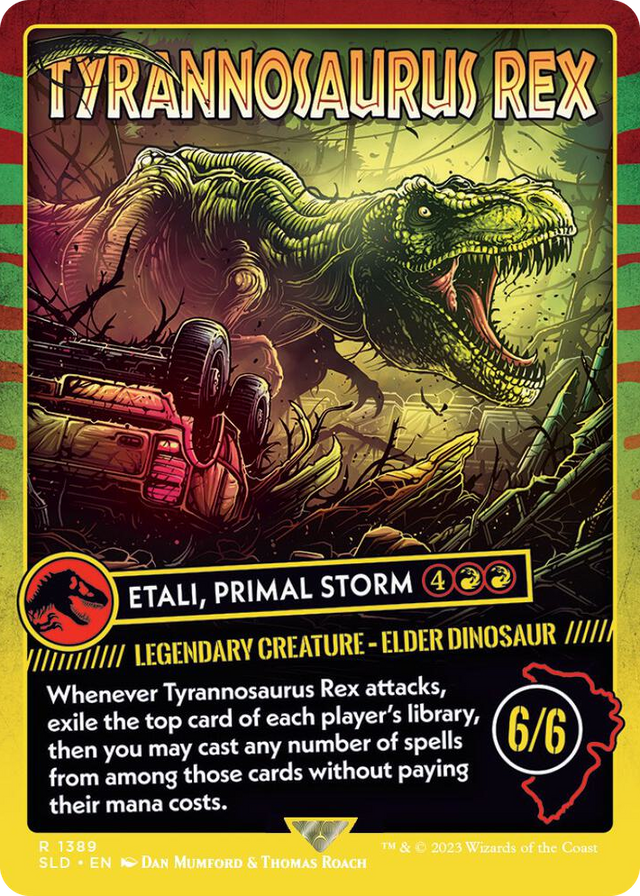 1389 Tyrannosaurus Rex - Etali, Primal Storm R Secret Lair Drop Series