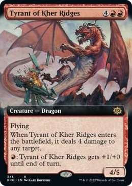0341 Tyrant of Kher Ridges (Extended Art) R The Brothers' War