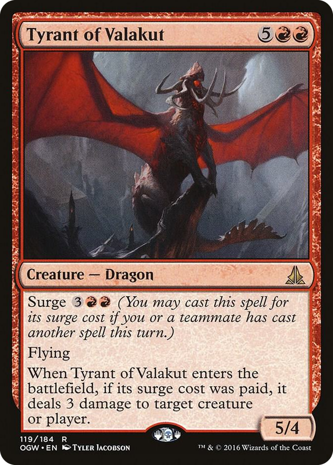 Tyrant of Valakut #119 R - Oath of the Gatewatch Pokemon card