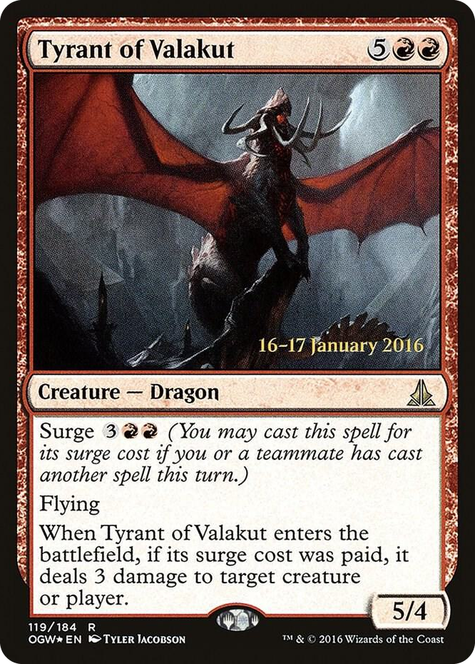 Tyrant of Valakut #119 R - Prerelease Cards Pokemon card