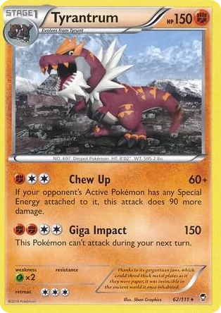 0062 Tyrantrum - 62/111 (Cosmos Holo) Promo Miscellaneous Cards & Products