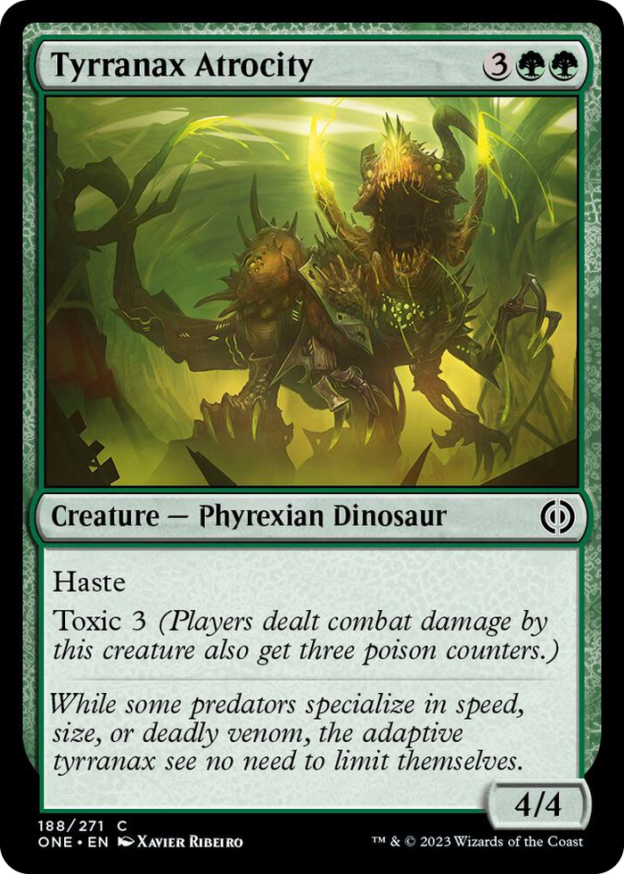 Tyrranax Atrocity #188 C - Phyrexia: All Will Be One Pokemon card
