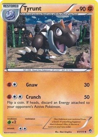 0061 Tyrunt - 61/111 (Cosmos Holo) Promo Miscellaneous Cards & Products