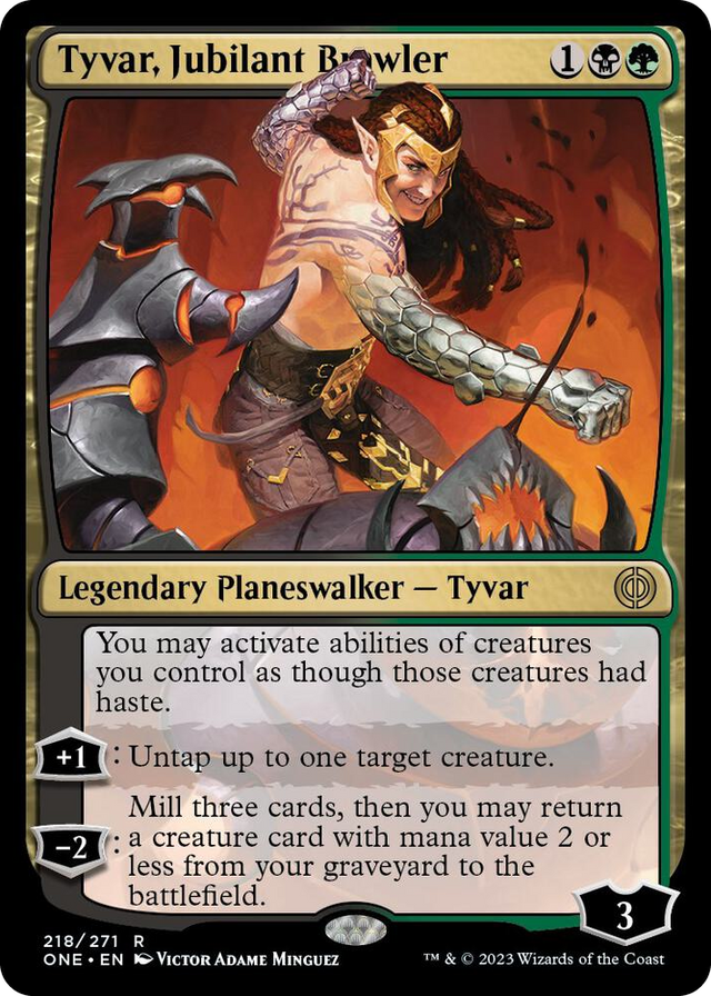 0218 Tyvar, Jubilant Brawler R Phyrexia: All Will Be One