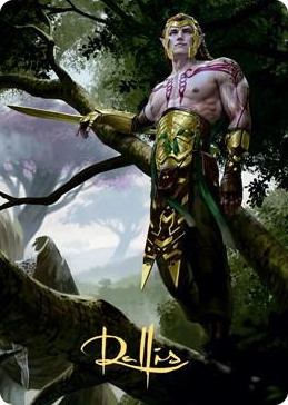 0053 Tyvar Kell Art Card (Gold-Stamped Signature) S Art Series: Kaldheim