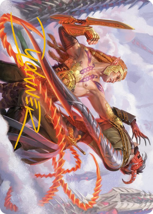 0043 Tyvar's Stand Art Card (Gold-Stamped Signature) S Art Series: Phyrexia: All Will Be One