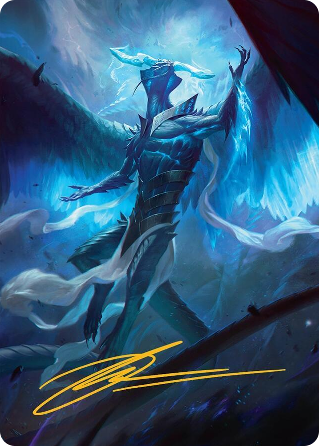 0001 Ugin, Eye of the Storms Art Card (1/54) (Gold-Stamped Signature) S Art Series: Tarkir: Dragonstorm