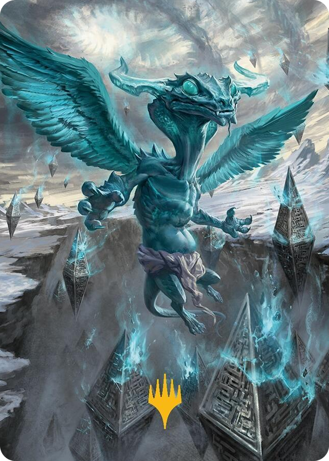 Ugin, Eye of the Storms Art Card (47/54) (Gold-Stamped Planeswalker Symbol) #47 S - Art Series: Tarkir: Dragonstorm Pokemon card