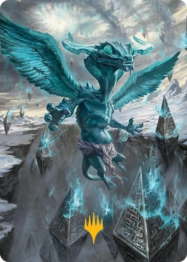 0047 Ugin, Eye of the Storms Art Card (47/54) (Gold-Stamped Planeswalker Symbol) S Art Series: Tarkir: Dragonstorm