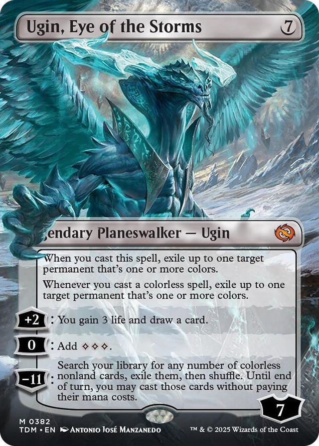 0382 Ugin, Eye of the Storms (Borderless) M Dragonstorm