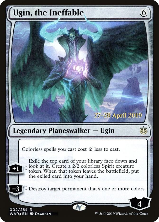 0002 Ugin, the Ineffable R Prerelease Cards
