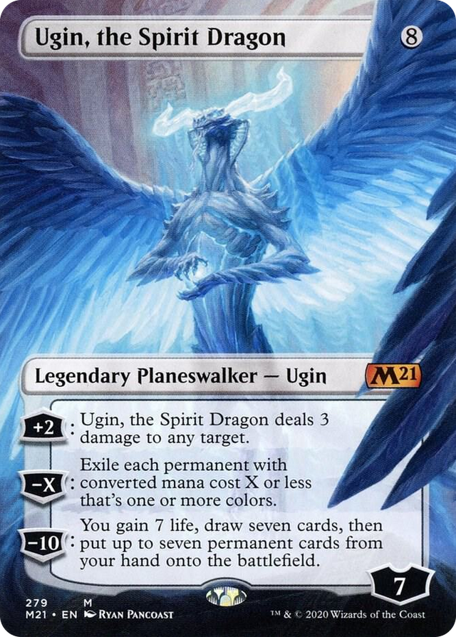 0279 Ugin, the Spirit Dragon (Borderless) M Core Set 2021