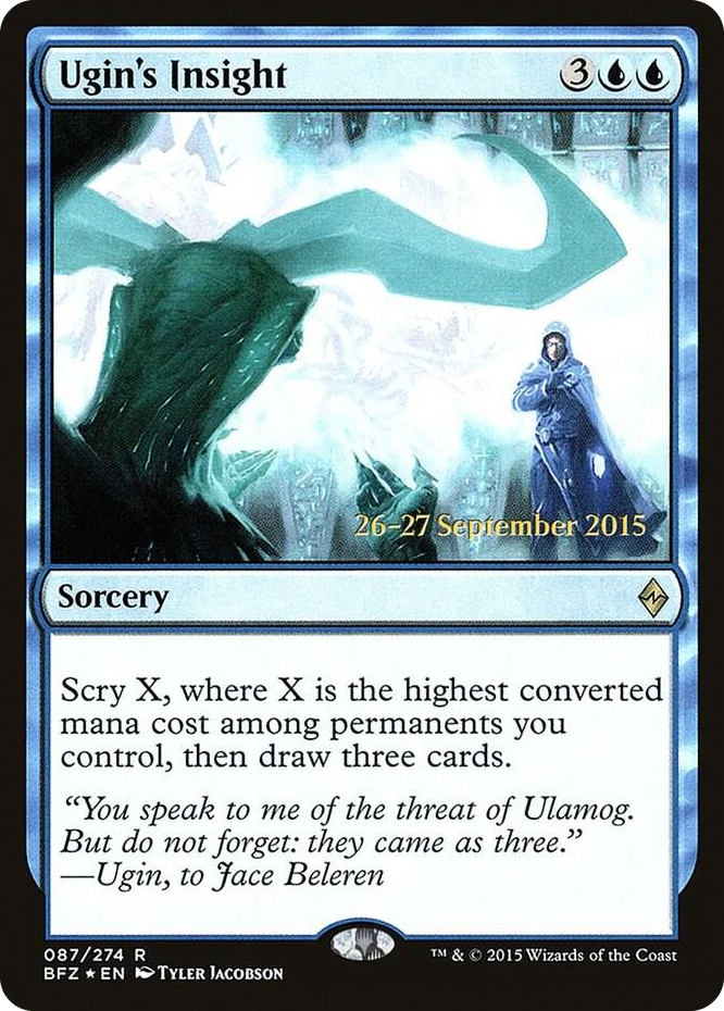 Ugin's Insight #87 R - Prerelease Cards Pokemon card