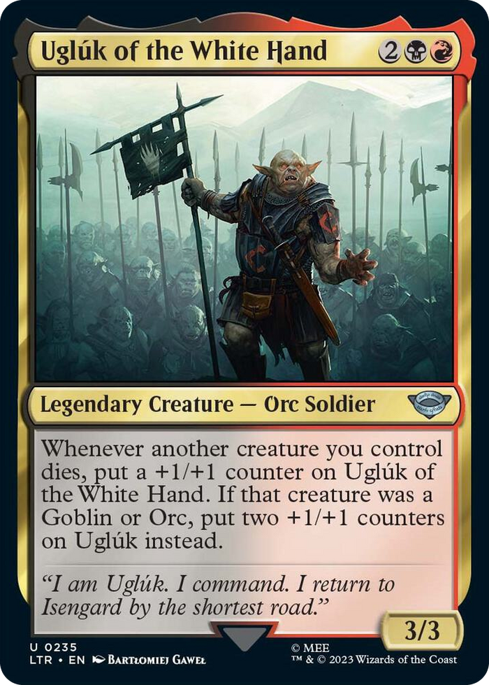 Ugluk of the White Hand #235 U - Universes Beyond: The Lord of the Rings: Tales of Middle-earth Pokemon card