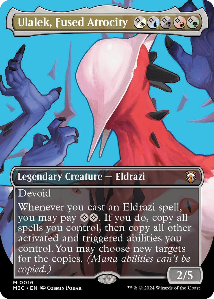 0016 Ulalek, Fused Atrocity (Borderless) M Commander: Modern Horizons 3