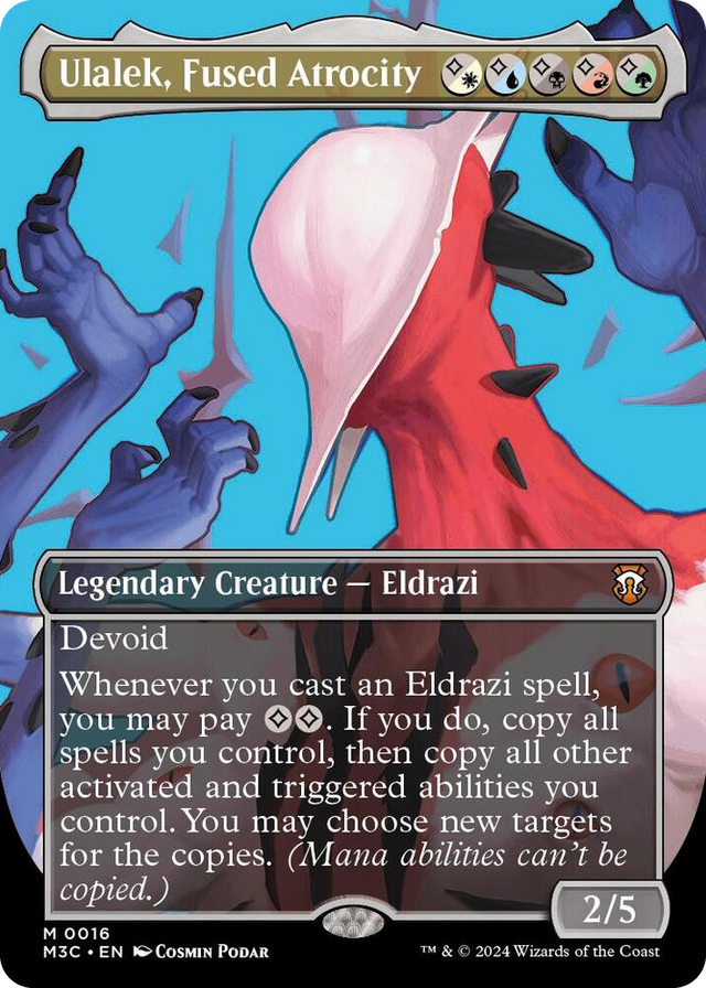 0016 Ulalek, Fused Atrocity (Borderless) M Commander: Modern Horizons 3