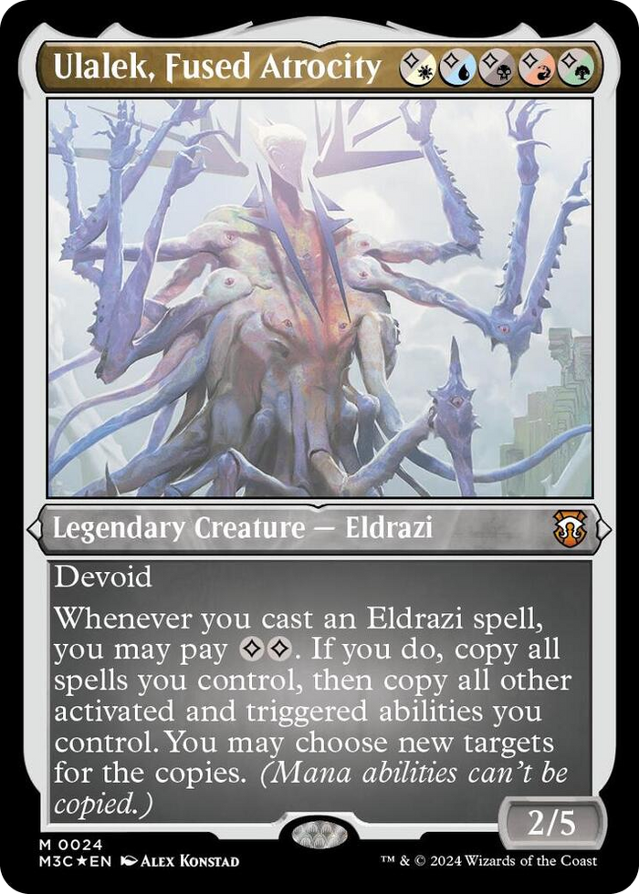 Ulalek, Fused Atrocity (Foil Etched) #24 M - Commander: Modern Horizons 3 Pokemon card