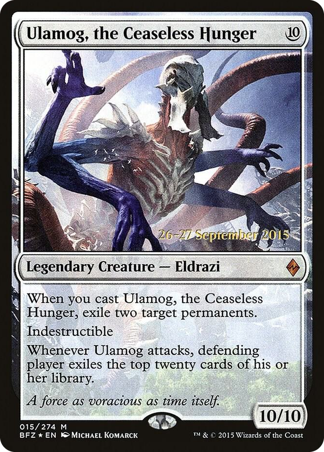 Ulamog, the Ceaseless Hunger #15 M - Prerelease Cards Pokemon card
