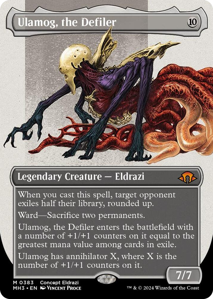 0383 Ulamog, the Defiler (Borderless) M Modern Horizons 3