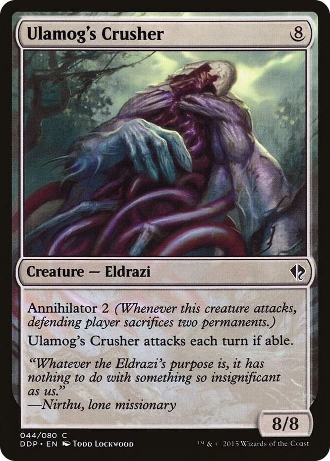 Ulamog's Crusher #44 C - Duel Decks: Zendikar vs. Eldrazi Pokemon card