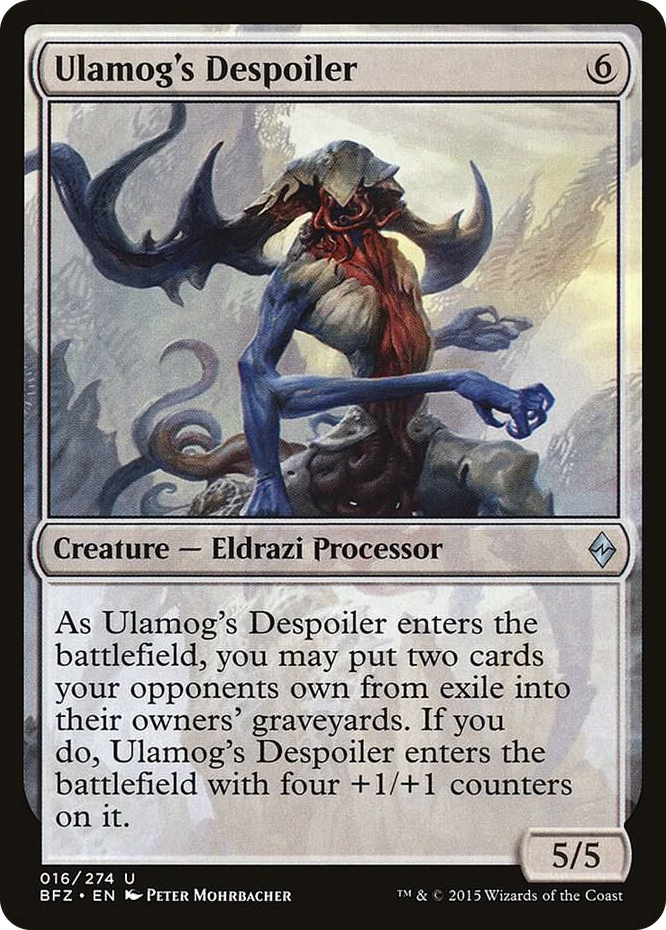 Ulamog's Despoiler #16 U - Battle for Zendikar Pokemon card