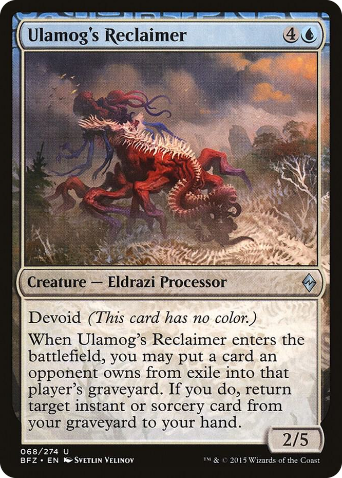 Ulamog's Reclaimer #68 U - Battle for Zendikar Pokemon card