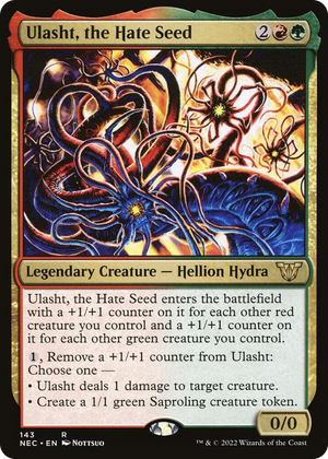 0143 Ulasht, the Hate Seed R Commander: Kamigawa: Neon Dynasty