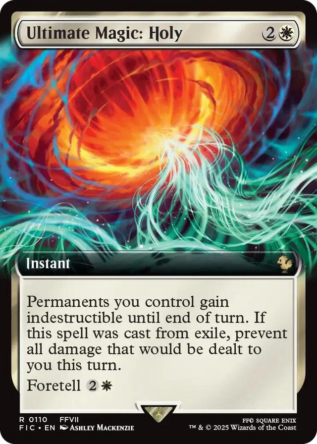 0110 Ultimate Magic: Holy (Extended Art) R Commander: FINAL FANTASY