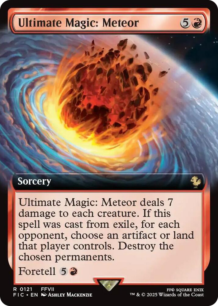 Ultimate Magic: Meteor (Extended Art) #121 R - Commander: FINAL FANTASY Pokemon card