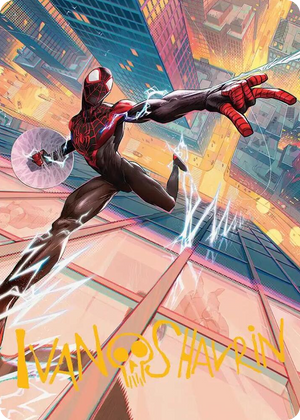 0041 Ultimate Spider-Man Art Card (Gold-Stamped Signature) S Art Series: Marvel's Spider-Man