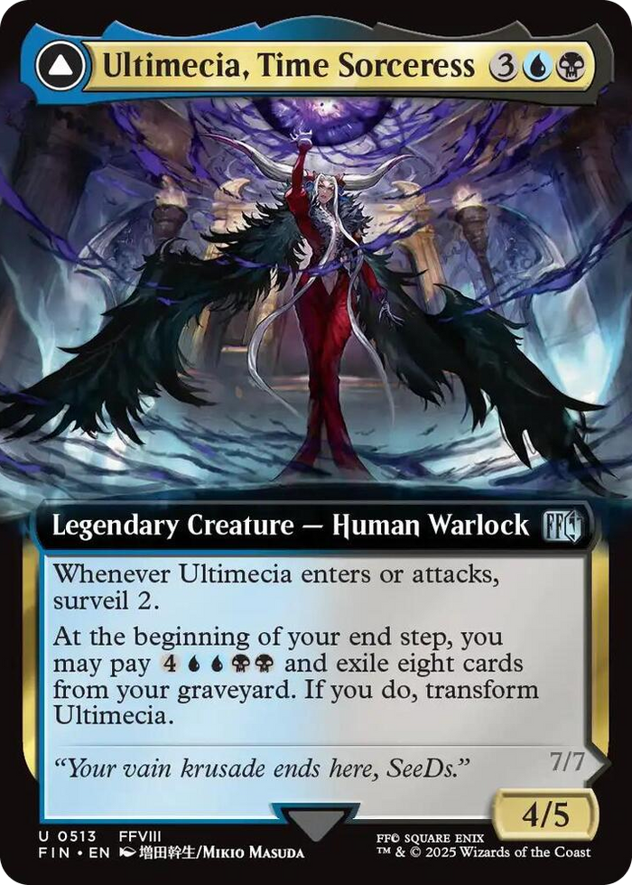 Ultimecia, Time Sorceress (Extended Art) #513 U - FINAL FANTASY Pokemon card