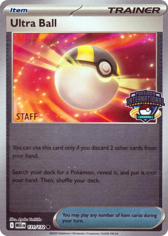 0131 Ultra Ball - 131/132 (Europe International Championship) [Staff] Common League & Championship Cards