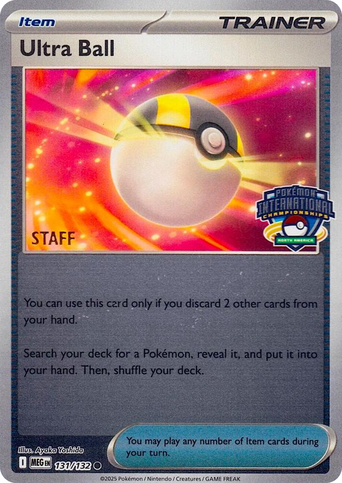 0131 Ultra Ball - 131/132 (North America International Championship) [Staff] Common League & Championship Cards