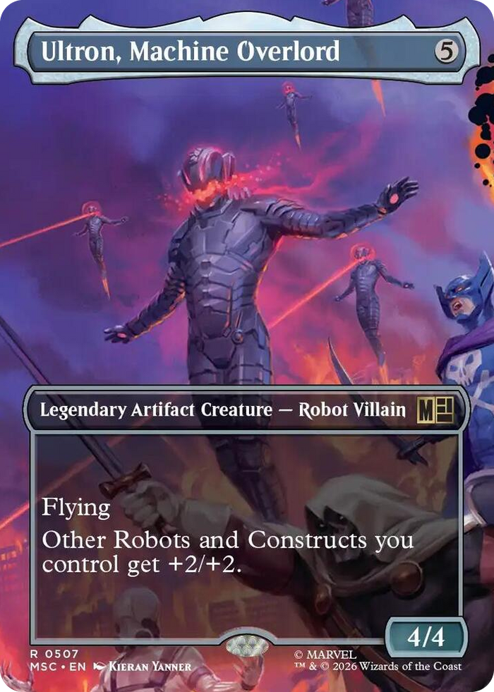 Ultron, Machine Overlord (Borderless) #507 R - Commander: Marvel Super Heroes Pokemon card