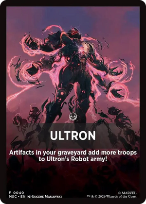 0040 Ultron Theme Card T Commander: Marvel Super Heroes