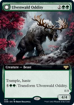 0394 Ulvenwald Oddity (Extended Art) R Innistrad: Crimson Vow