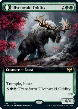 0394 Ulvenwald Oddity (Extended Art) R Innistrad: Crimson Vow