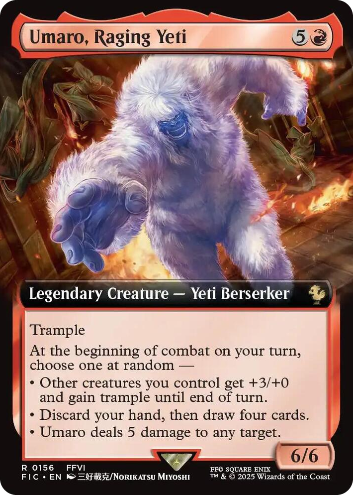 0156 Umaro, Raging Yeti (Extended Art) R Commander: FINAL FANTASY