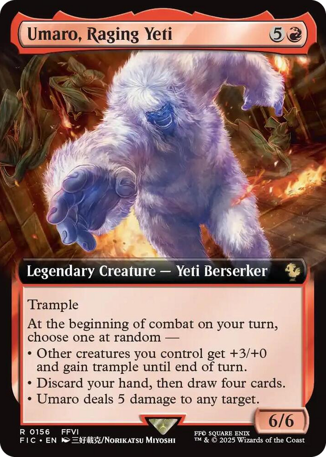 0156 Umaro, Raging Yeti (Extended Art) R Commander: FINAL FANTASY