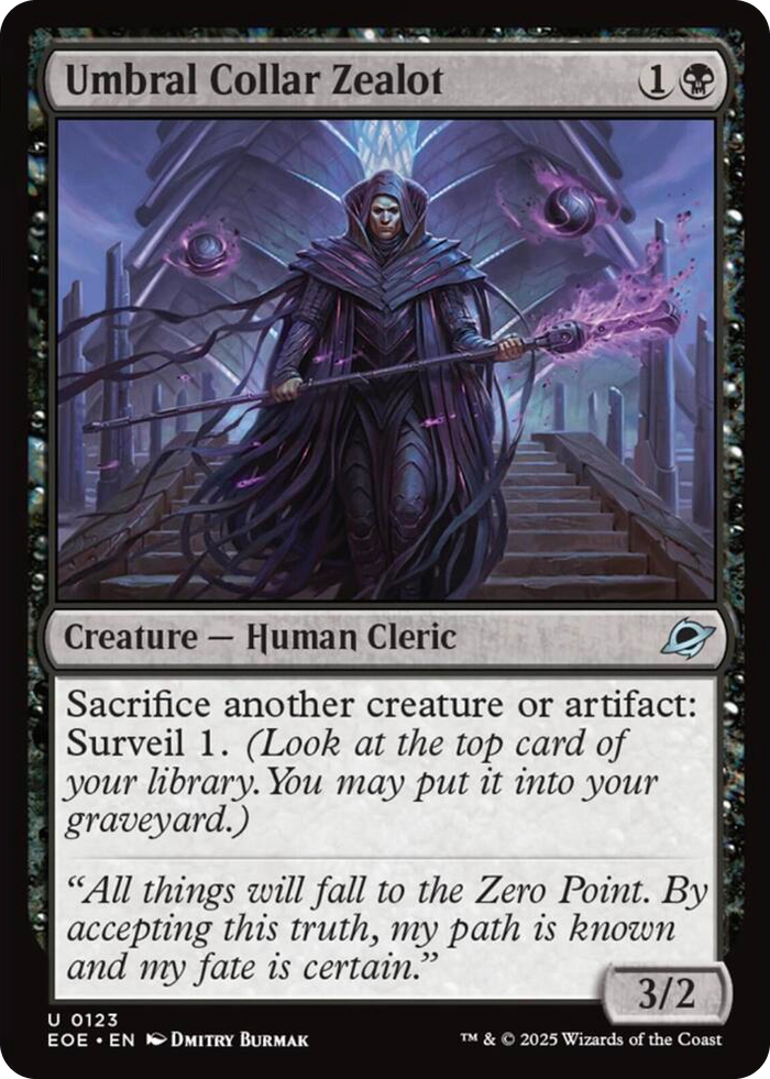 Umbral Collar Zealot #123 U - Edge of Eternities Pokemon card