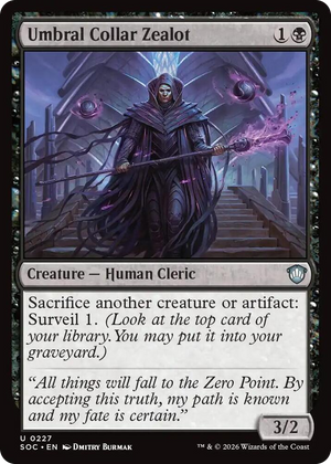 0227 Umbral Collar Zealot U Commander: Secrets of Strixhaven