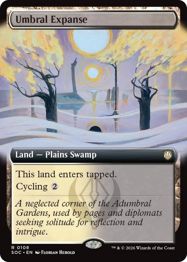 0108 Umbral Expanse (Extended Art) R Commander: Secrets of Strixhaven