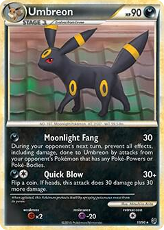 0010 Umbreon Rare Deck Exclusives