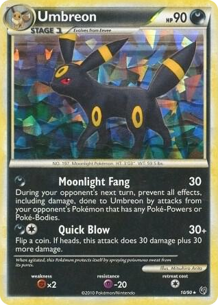 Umbreon - 10/90 (Cracked Ice Holo) #10 Holo Rare - Deck Exclusives Pokemon card