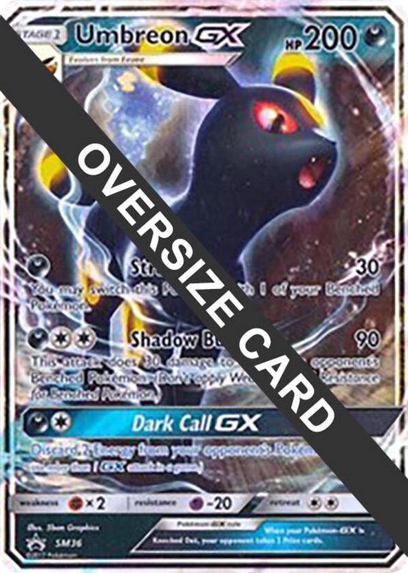 SM036 Umbreon GX - SM36 Promo Jumbo Cards