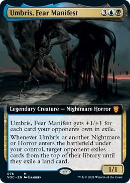 Umbris, Fear Manifest (Extended Art) #76 M - Commander: Innistrad: Crimson Vow Pokemon card