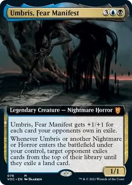 0076 Umbris, Fear Manifest (Extended Art) M Commander: Innistrad: Crimson Vow