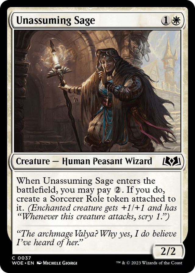 0037 Unassuming Sage C Wilds of Eldraine