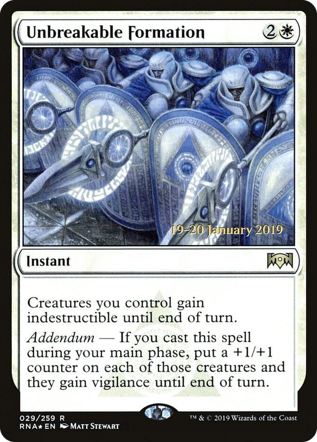 0029 Unbreakable Formation R Prerelease Cards