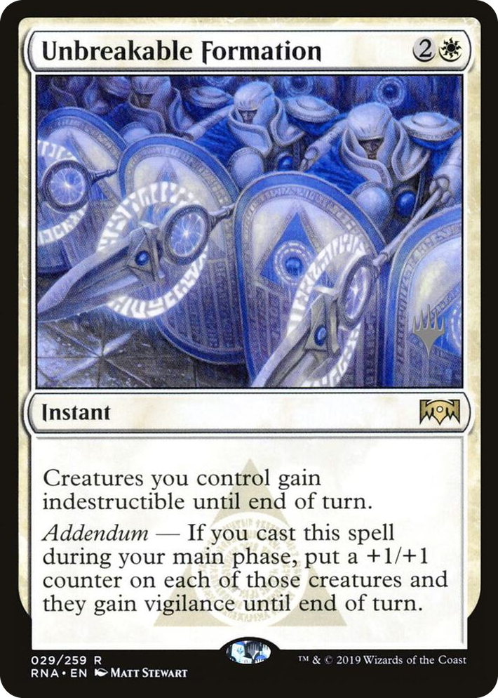 0029 Unbreakable Formation R Promo Pack: Zendikar Rising